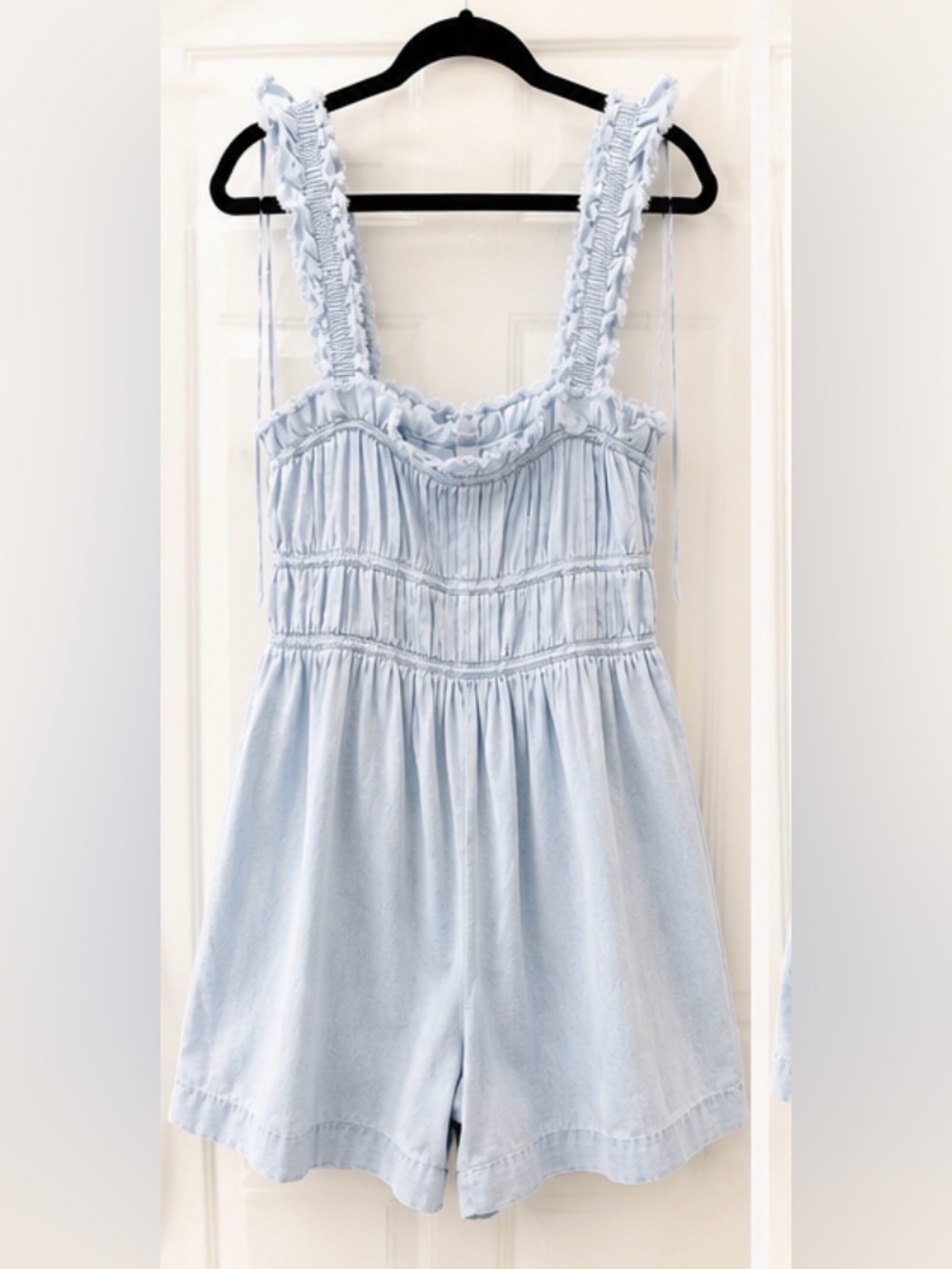 Altar'd State Light Blue Smocked Romper